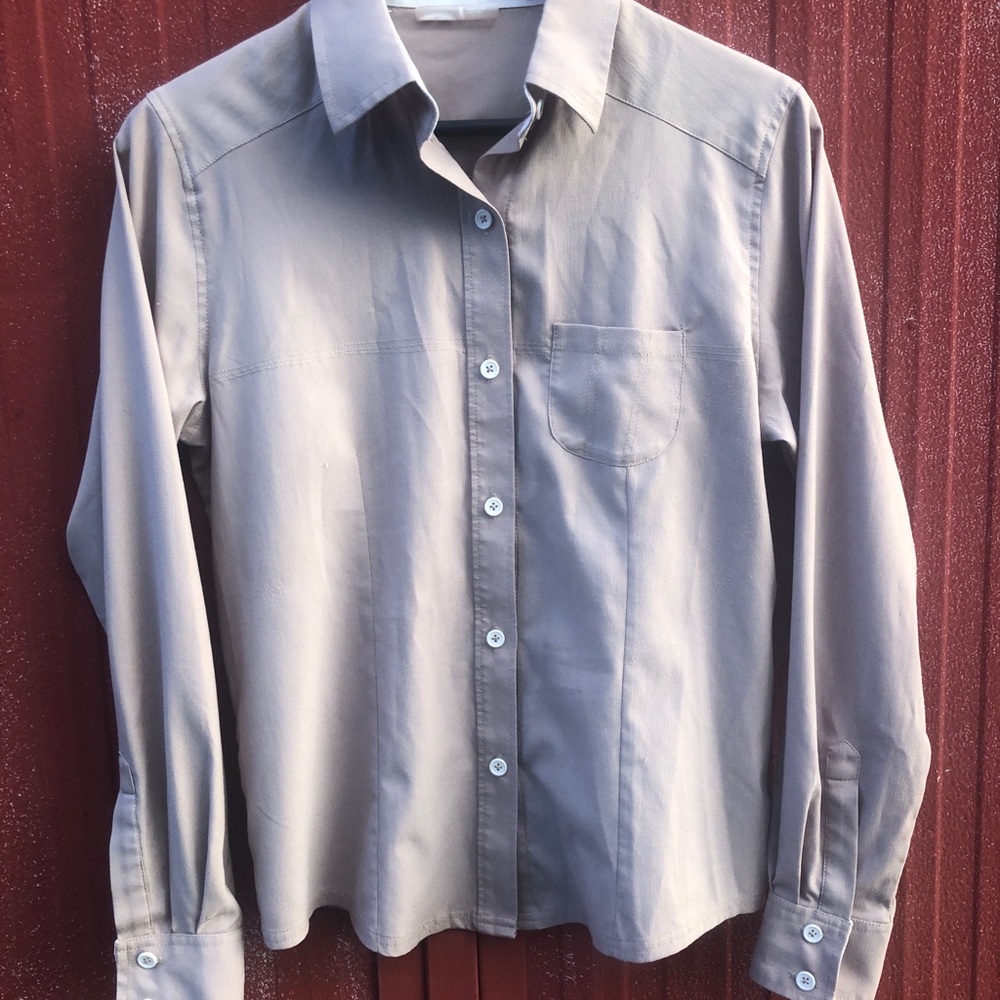 GoLite Button Down Medium Outdoors Long Sleeve Button Back Athletic Shirt - Picture 2 of 5